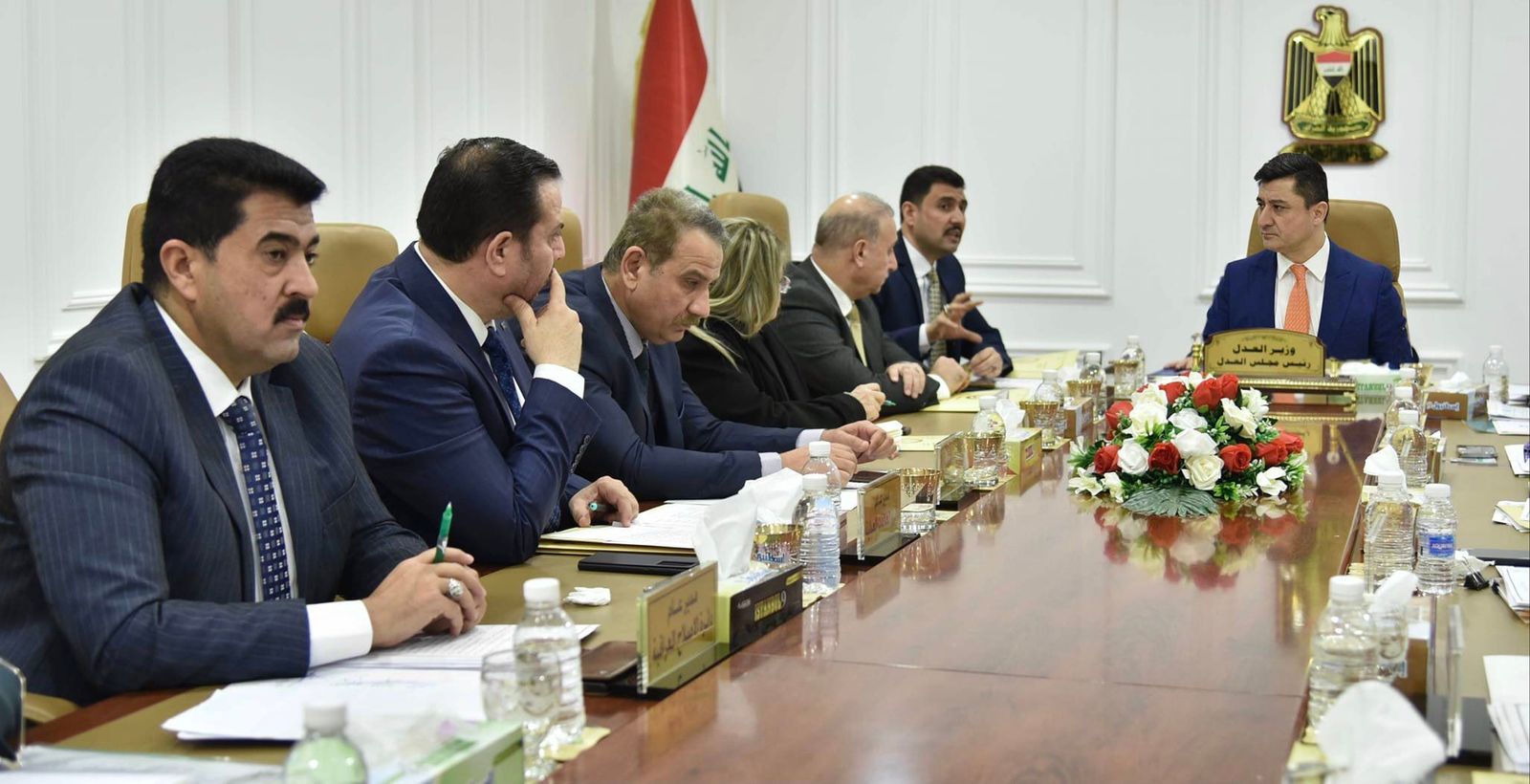 وزير العدل العراقي خالد شواني يترأس أعمال الجلسة الأولى لمجلس العدل للعام الحالي. 4 يناير 2022
