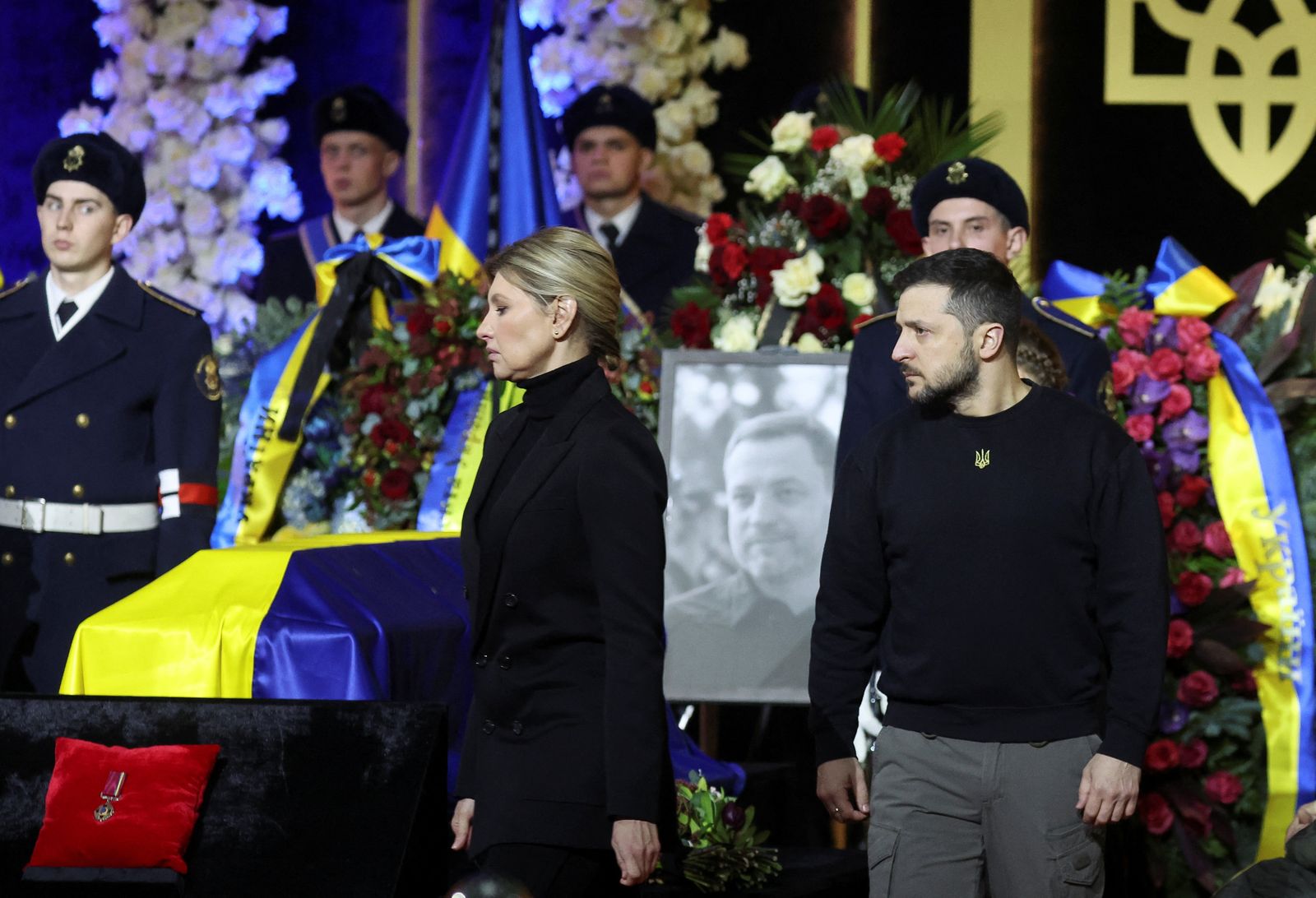 Memorial ceremony for Ukrainian interior minister, his deputy and officials who died in helicopter crash - REUTERS