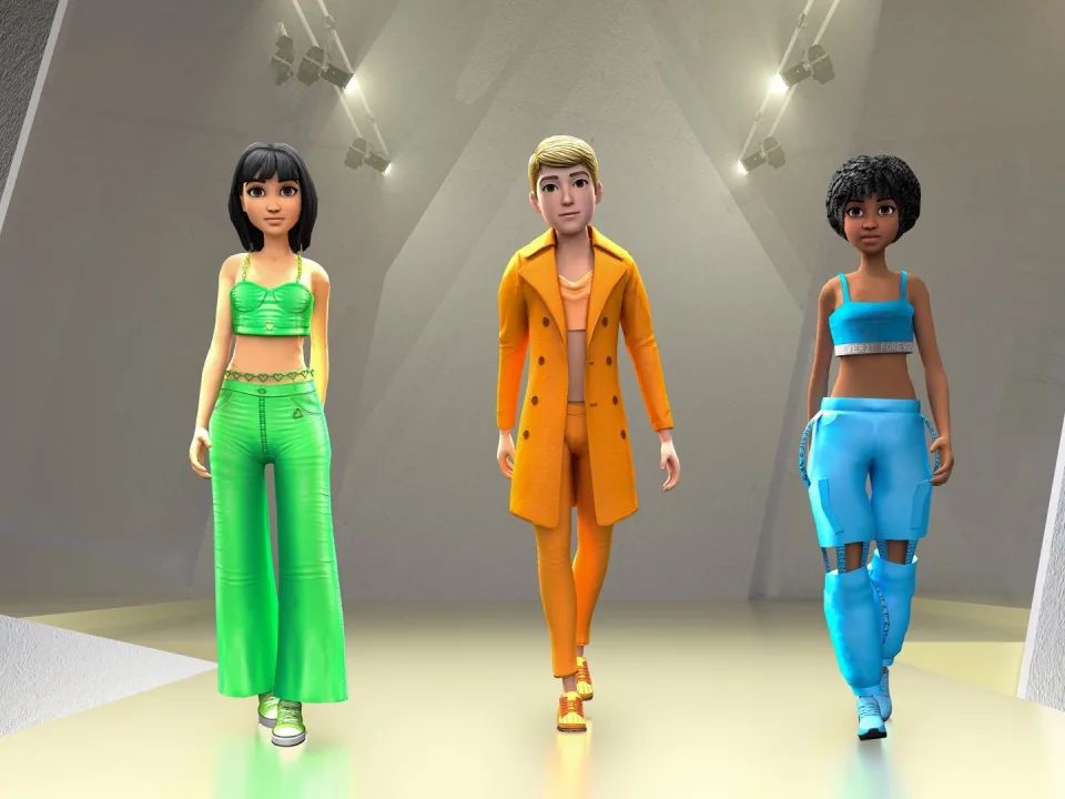 عارضو أزياء رقميين في منصة روبلوكس