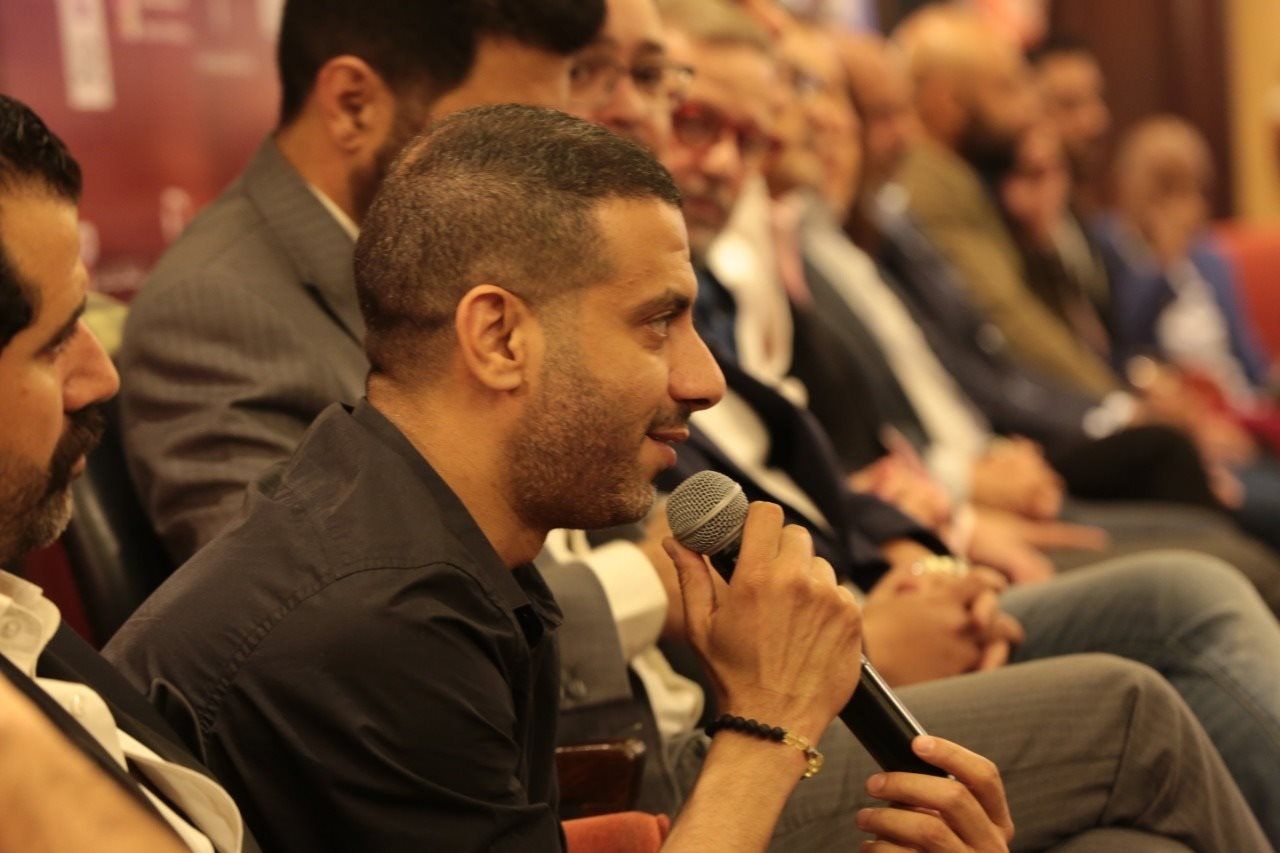 محمد فراج في المؤتمر الصحفي لفيلم 