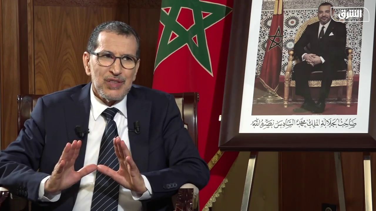 رئيس الحكومة المغربية سعد الدين العثماني خلال مقابلة مع 