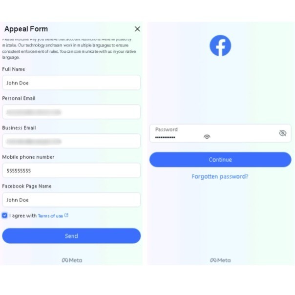 ضفحة مزيفة تنتحل صفة موقع فيسبوك للتحايل على المستخدمين وسرقة حساباتهم