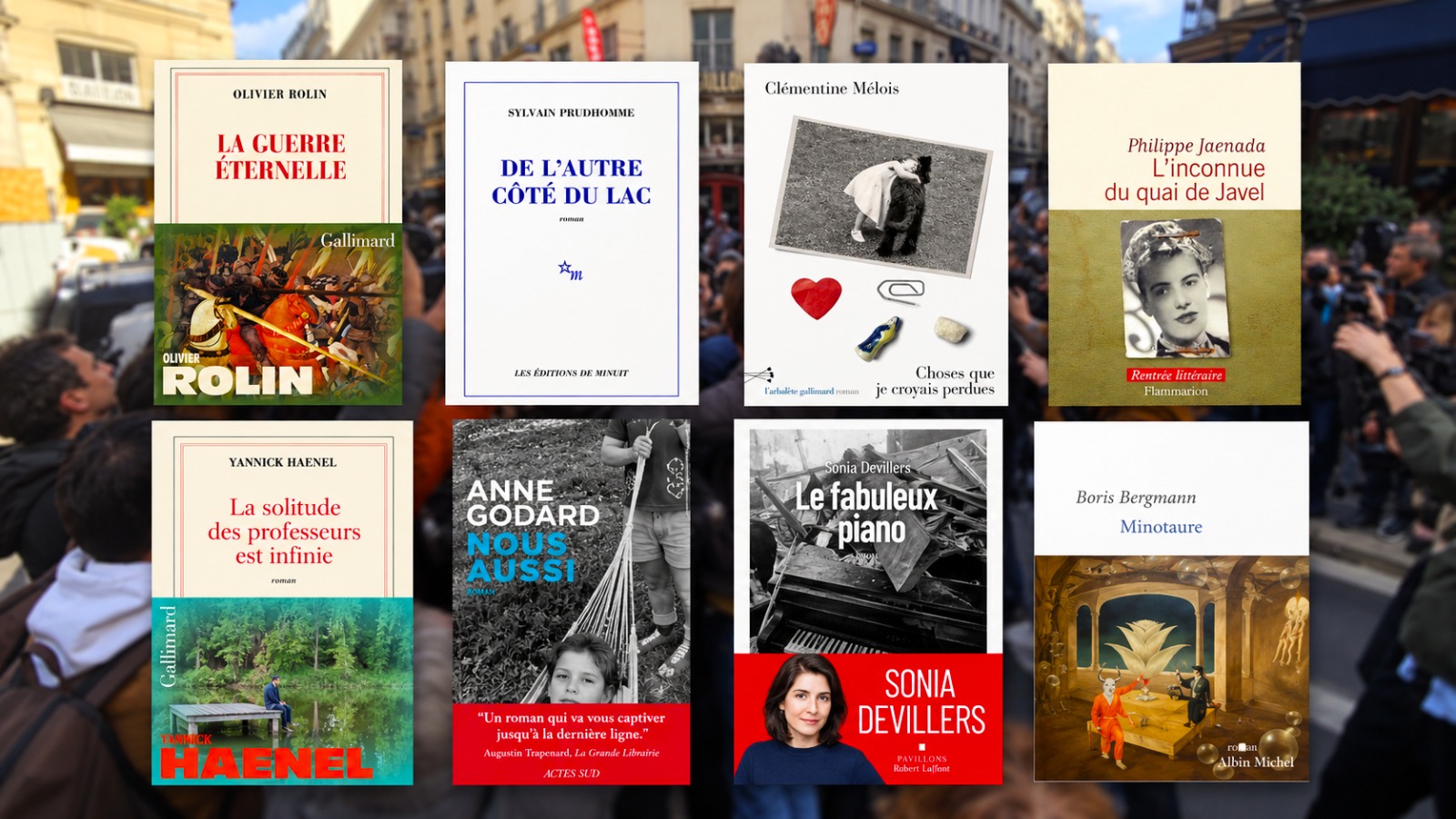 ثمانية كتب إلى قائمة غونكور الفرنسية