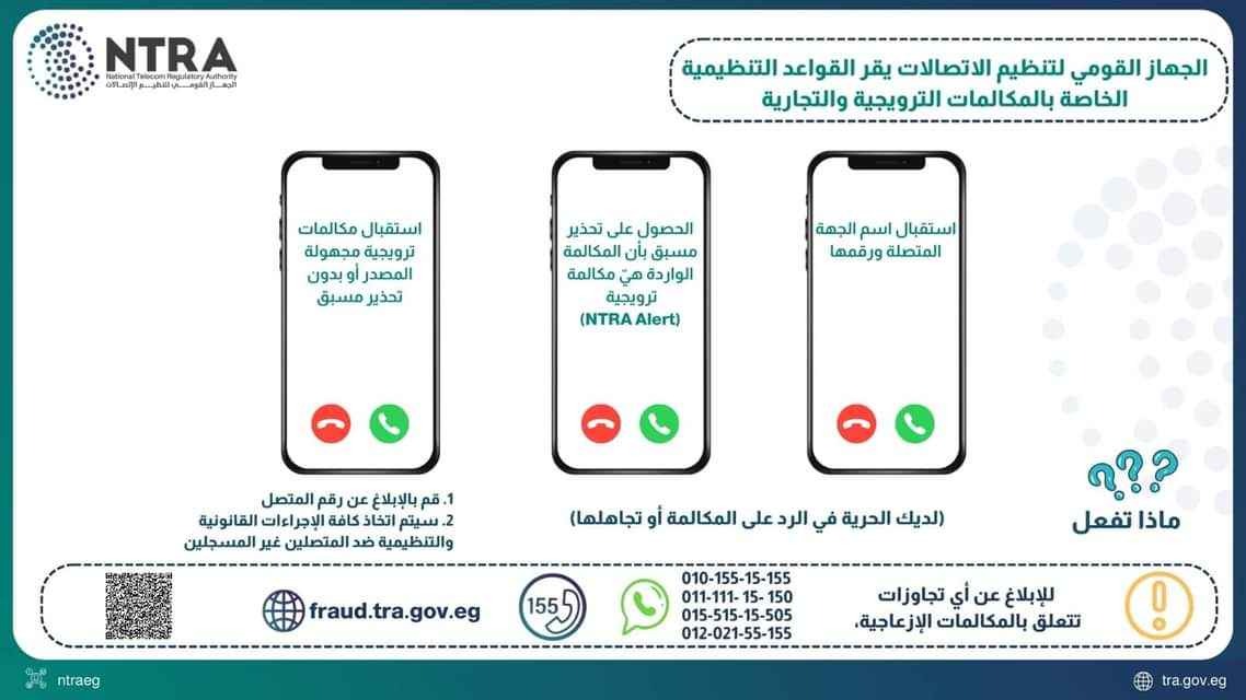 ميزة NATRA Alert الجديدة من الجهاز القومي لتنظيم الاتصالات