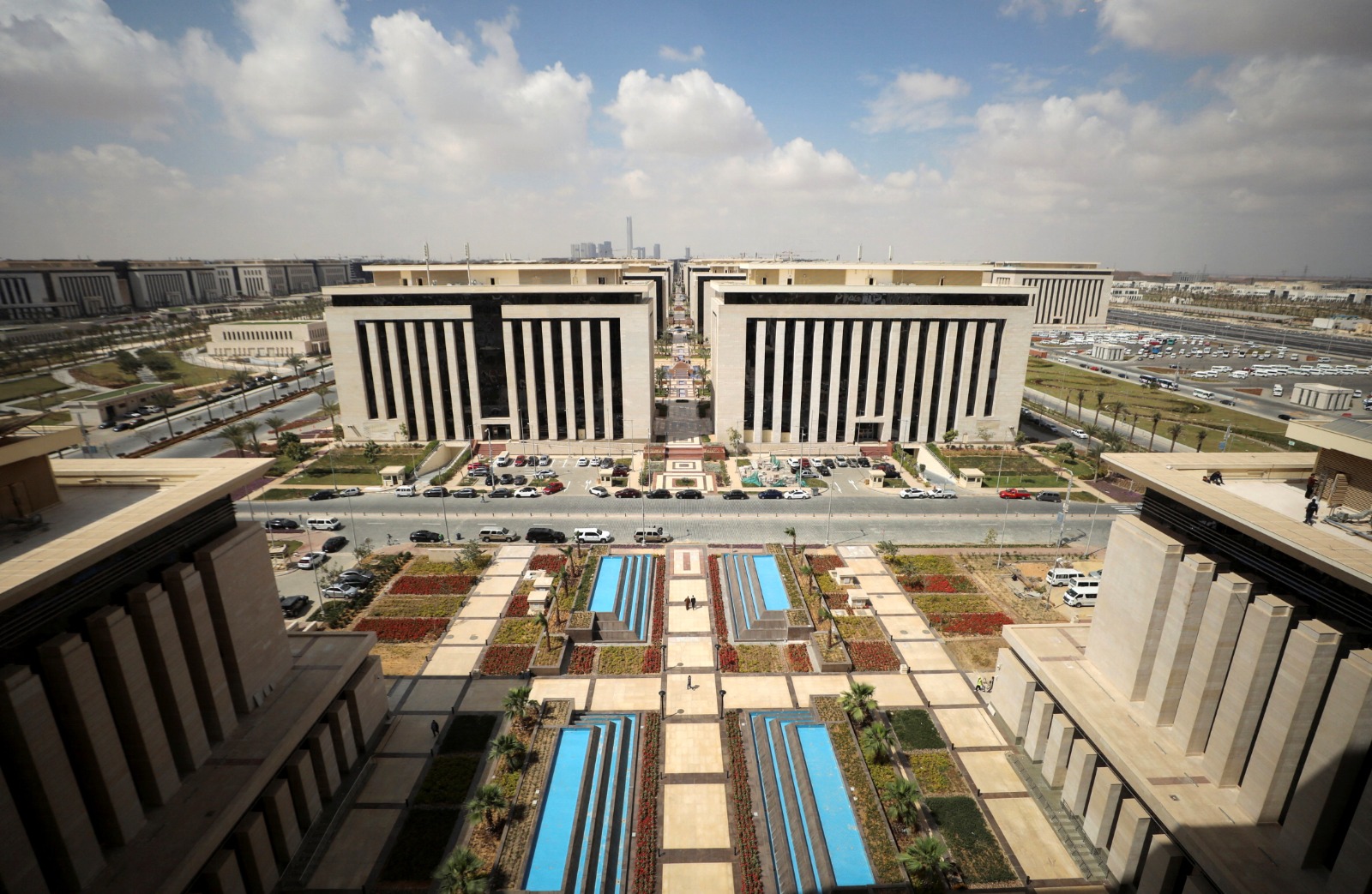 صورة جوية تظهر العاصمة الإدارية الجديدة لمصر. 19 مارس 2024