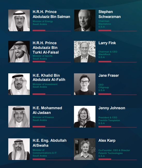 عدد من المتحدثين في المنتدى السعودي-الأميركي المقرر أن تعقد 13 مايو 2025