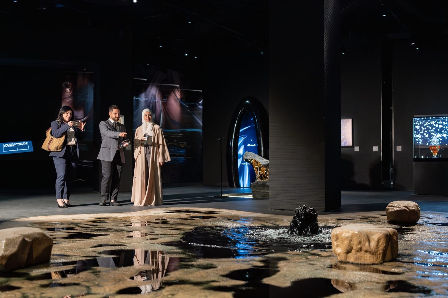 جانب من متحف الذهب الأسود أثناء الافتتاح