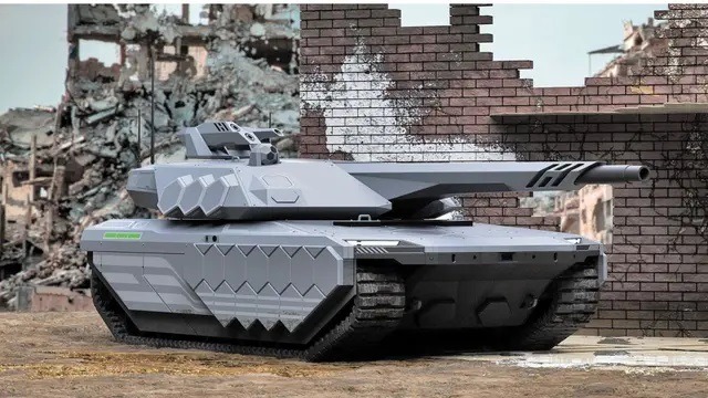 صورة تخيلية لتصميم دبابة القتال الرئيسية K3 من الجيل التالي (NG-MBT) قيد التطوير حالياً في كوريا الجنوبية - Hyundai Rotem