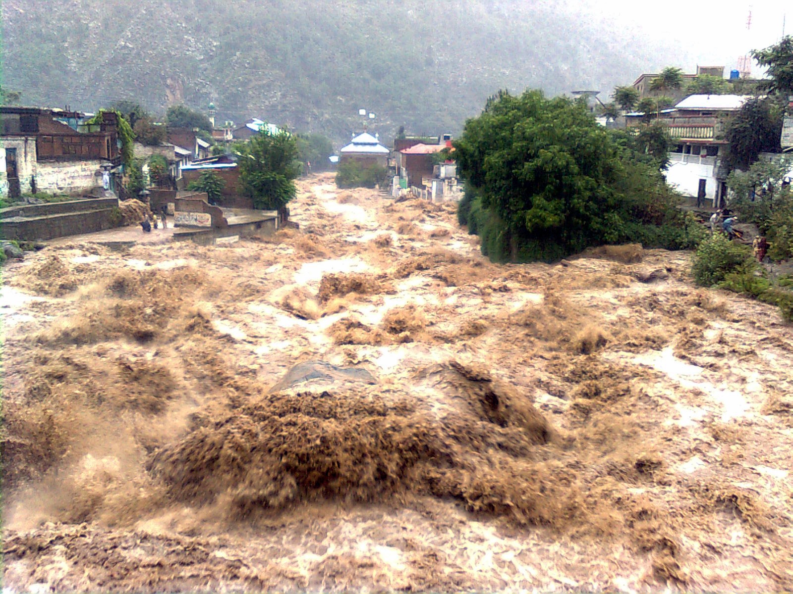 جانب من الفيضانات في شمال غرب باكستان. 6 أغسطس 2010