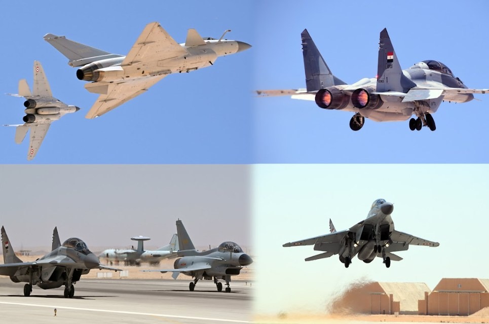 مقاتلات مصرية وصينية خلال فعاليات التدريب الجوي المشترك نسور الحضارة 2025