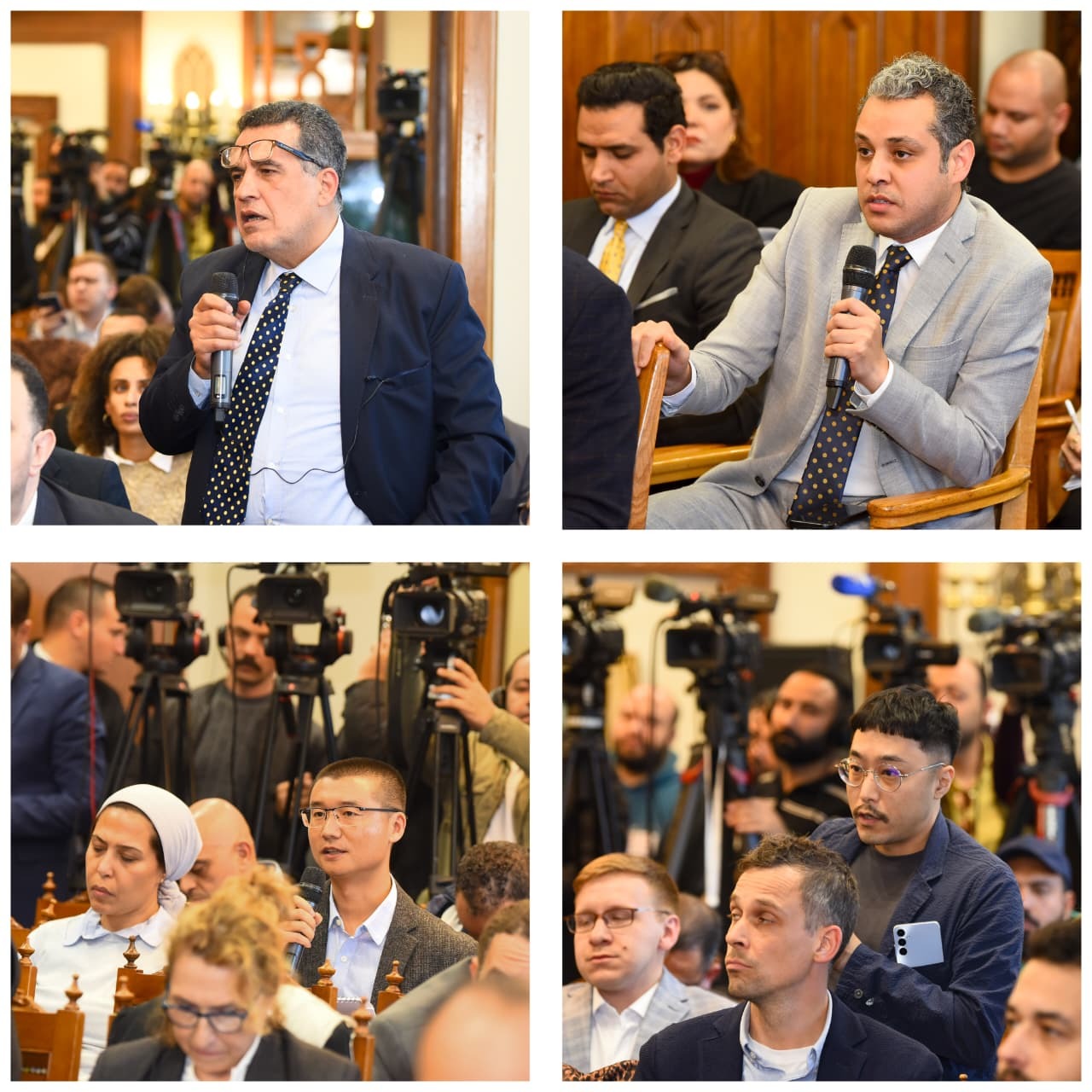 لقاء وزير الخارجية المصري بدر عبد العاطي مع ممثلي وسائل الإعلام الإقليمية والدولية. 25 مارس 2026