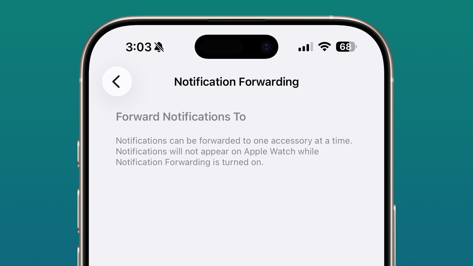 ميزة تمرير الإشعارات notifications forwarding من آيفون إلى ساعات أندرويد - Apple