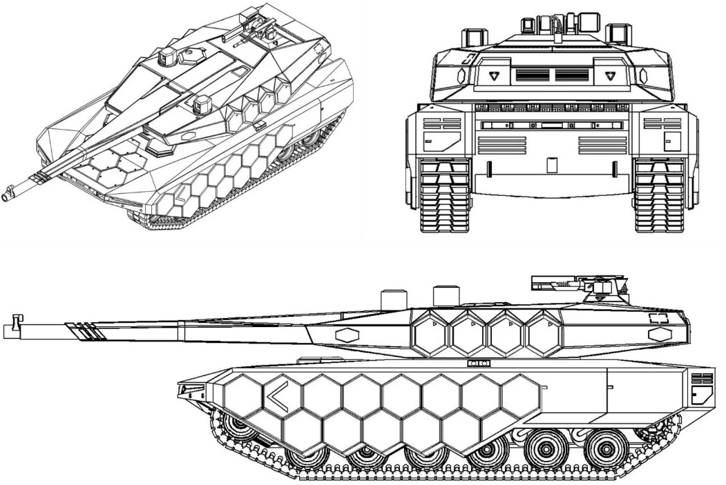 تصميم دبابة القتال الرئيسية K3 من الجيل التالي (NG-MBT) قيد التطوير حالياً في كوريا الجنوبية - Hyundai Rotem