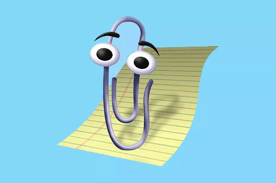 شعار المساعد الذكي Clippy داخل تطبيقات مايكروسوفت أوفيس المكتبية - Microsoft