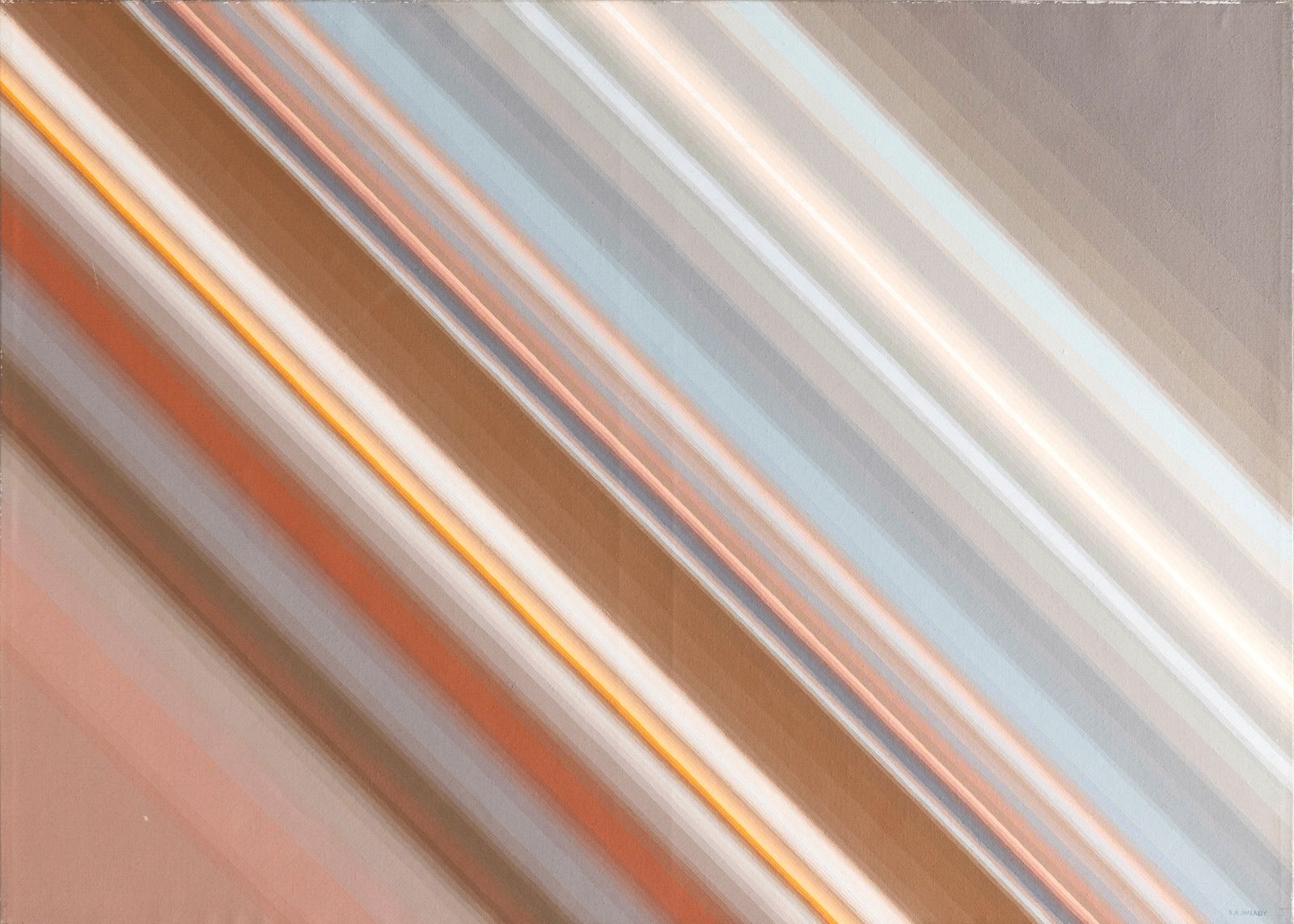 عمل للفنانة الفلسطينية سميّة الحلبي