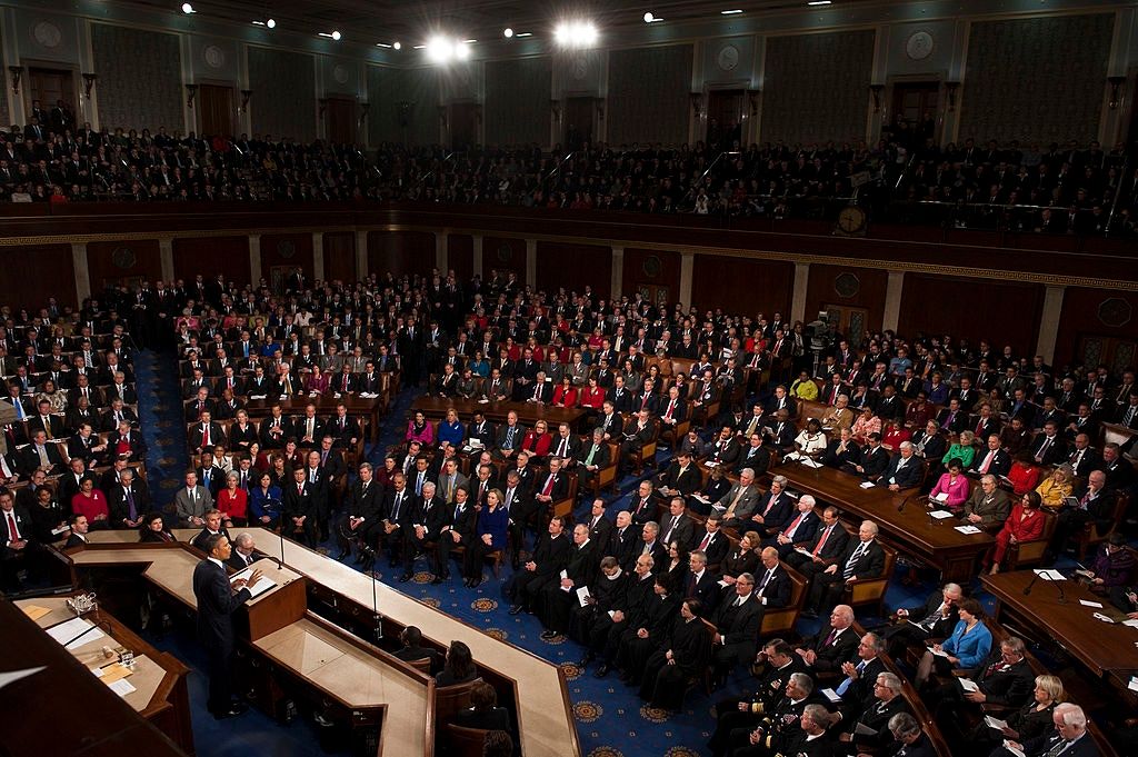 خطاب حال الاتحاد للرئيس الأميركي السابق باراك اوباما - CQ-Roll Call \ Getty Images