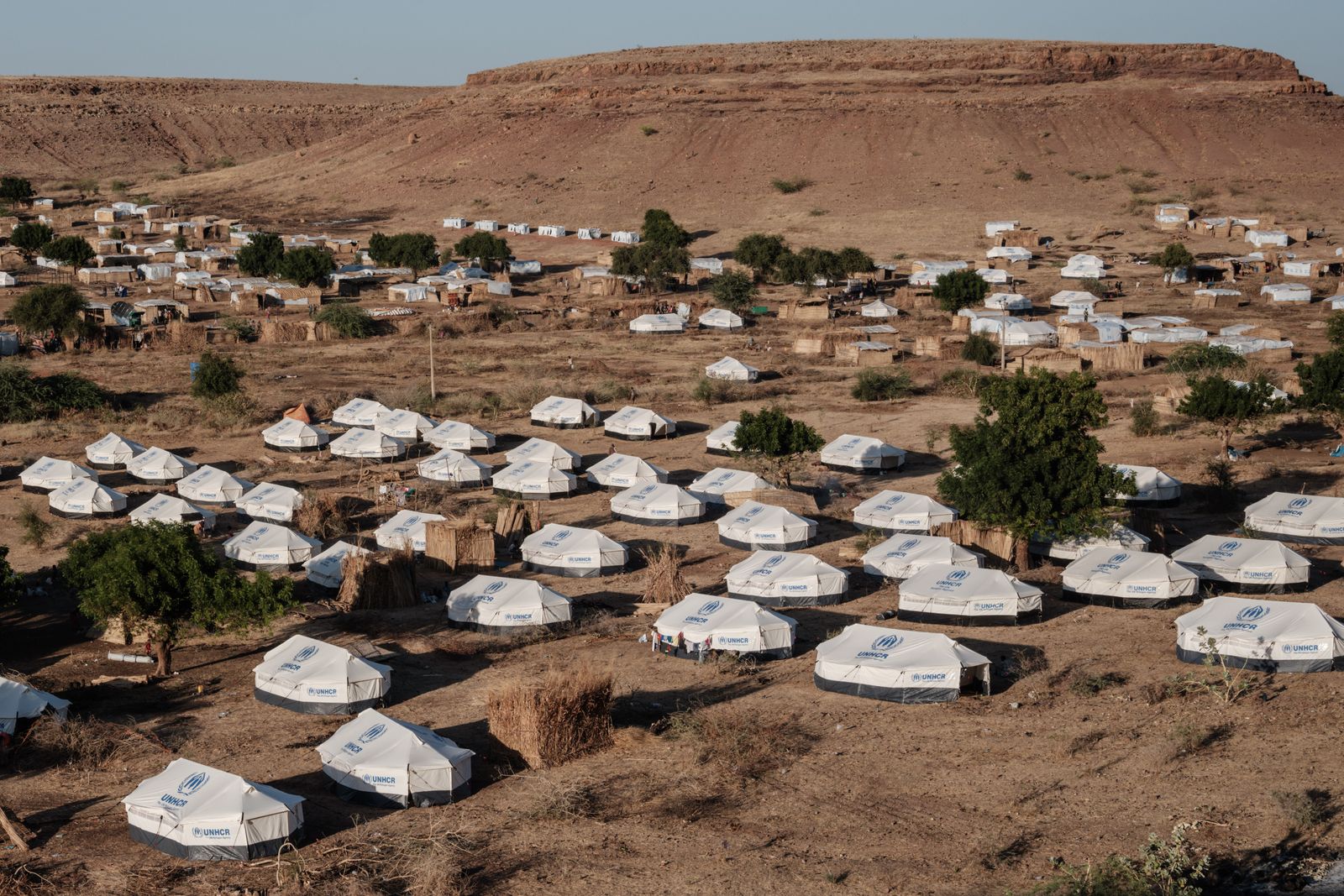 مخيم أم ركبة للاجئين في ولاية القضارف على الحدود السودانية الإثيوبية - AFP