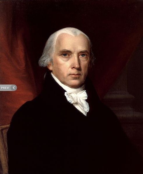 الرئيس الأميركي جيمس ماديسون (1809-1817) - الموقع الرسمي للدستور الأميركي