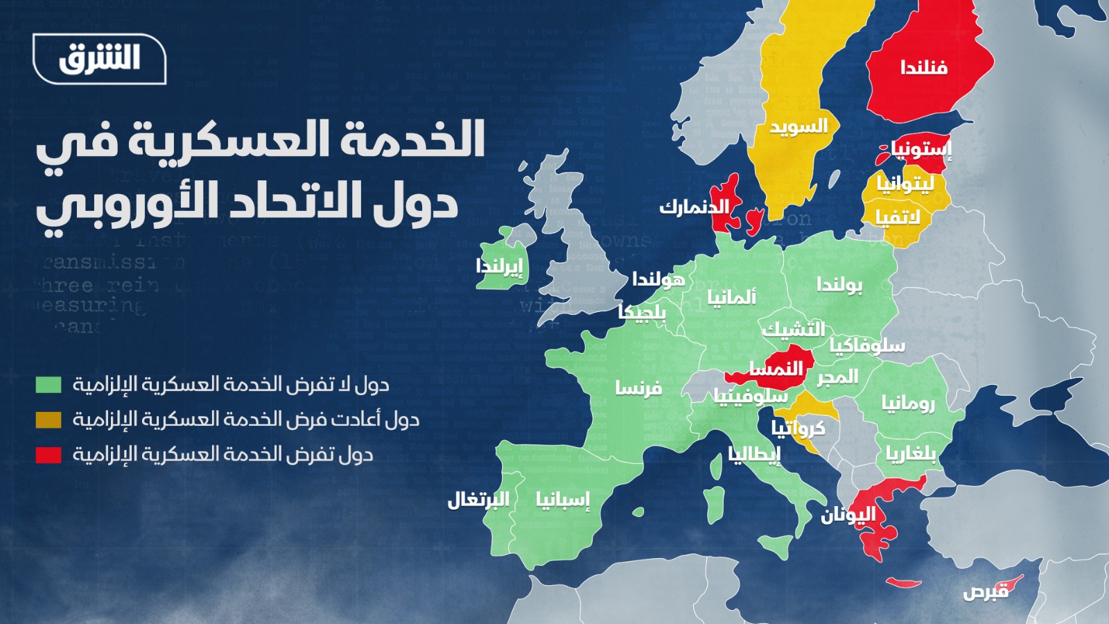 الخدمة العسكرية في دول الاتحاد الأوروبي