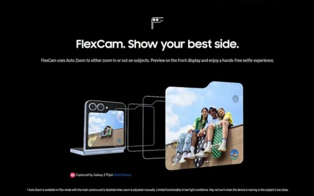 صورة مسربة لميزة Auto Zoom من هاتف سامسونج جلاكسي فليب 6 القادم