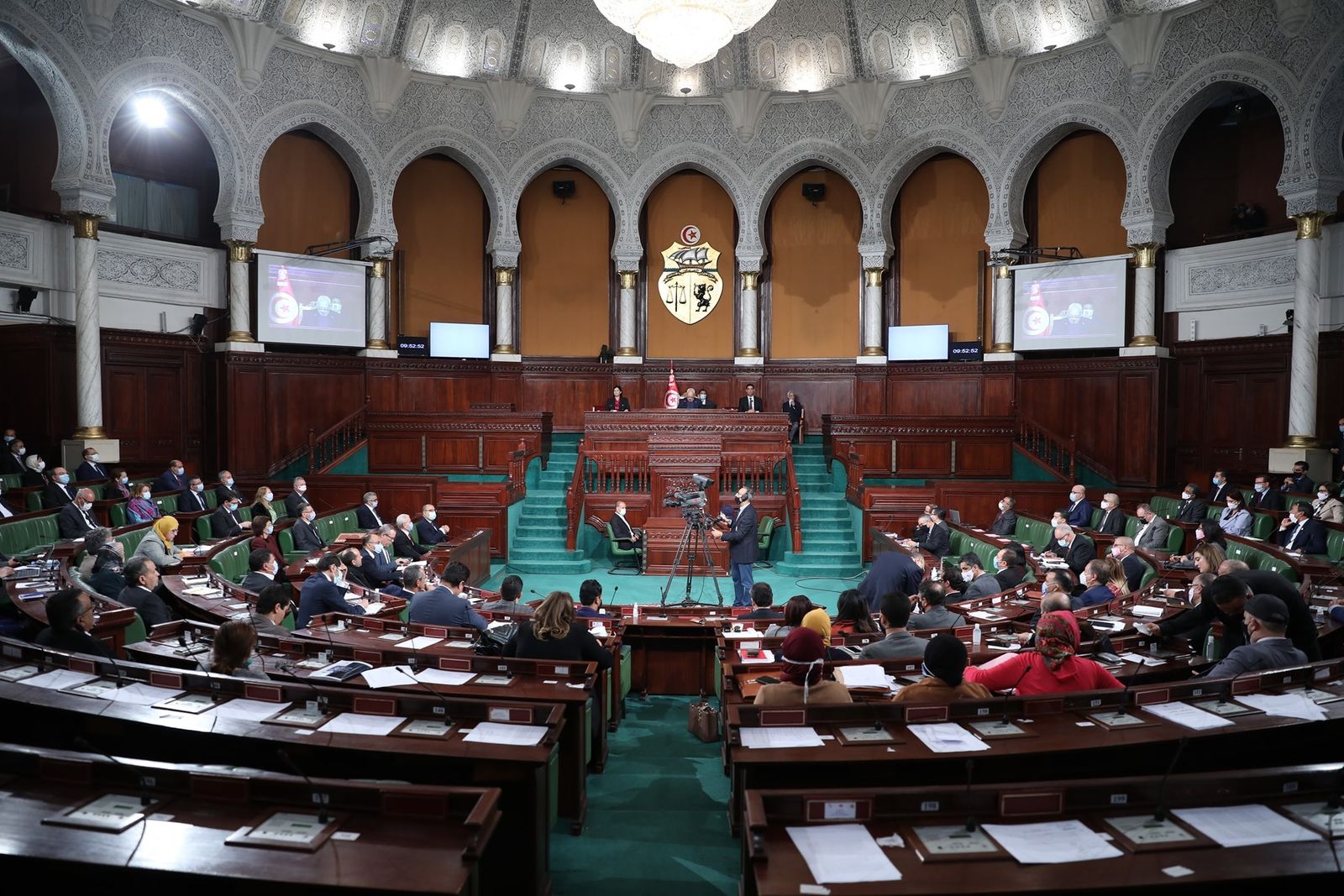 جانب من جلسة مجلس نواب الشعب الذي ناقش مشروعي ميزانية الدولة وقانون المالية لسنة 2021 - مجلس نواب الشعب