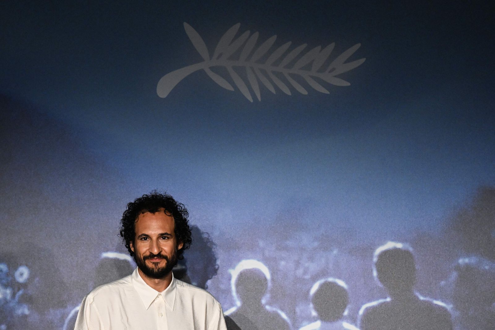 Iranian-Danish director Ali Abbasi attends a press conference for the film 'The Apprentice' during the 77th edition of the Cannes Film Festival in Cannes, southern France, on May 21, 2024. (Photo by Julie SEBADELHA / AFP)