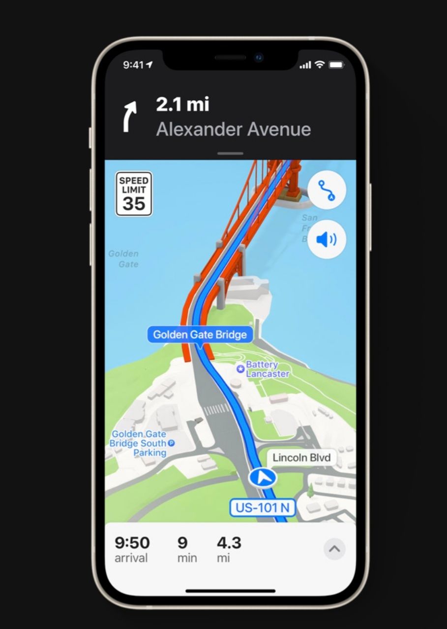 تحديث خرائط أبل مع iOS 15 - أبل