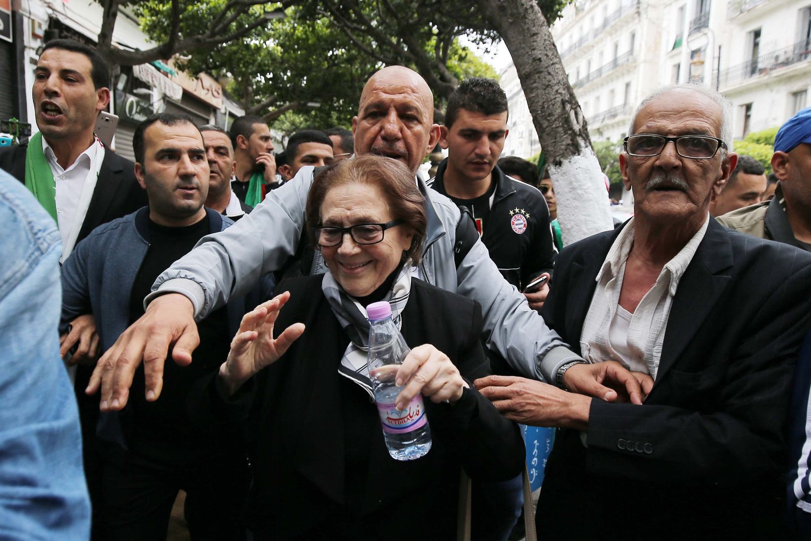 Djamila Bouhired Protest In Algiers - NurPhoto via AFP