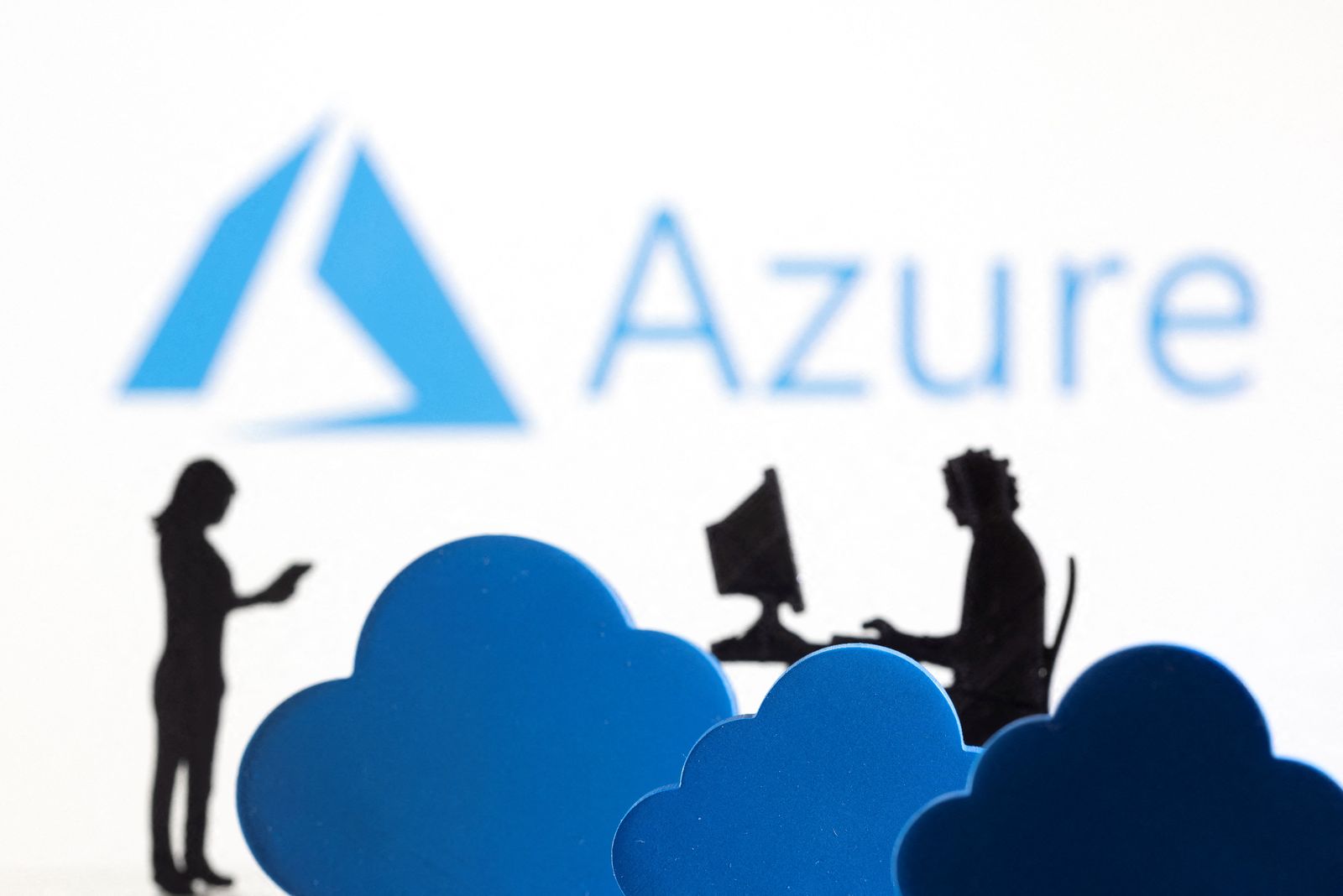 Illustration shows Microsoft Azure cloud service logo - REUTERS