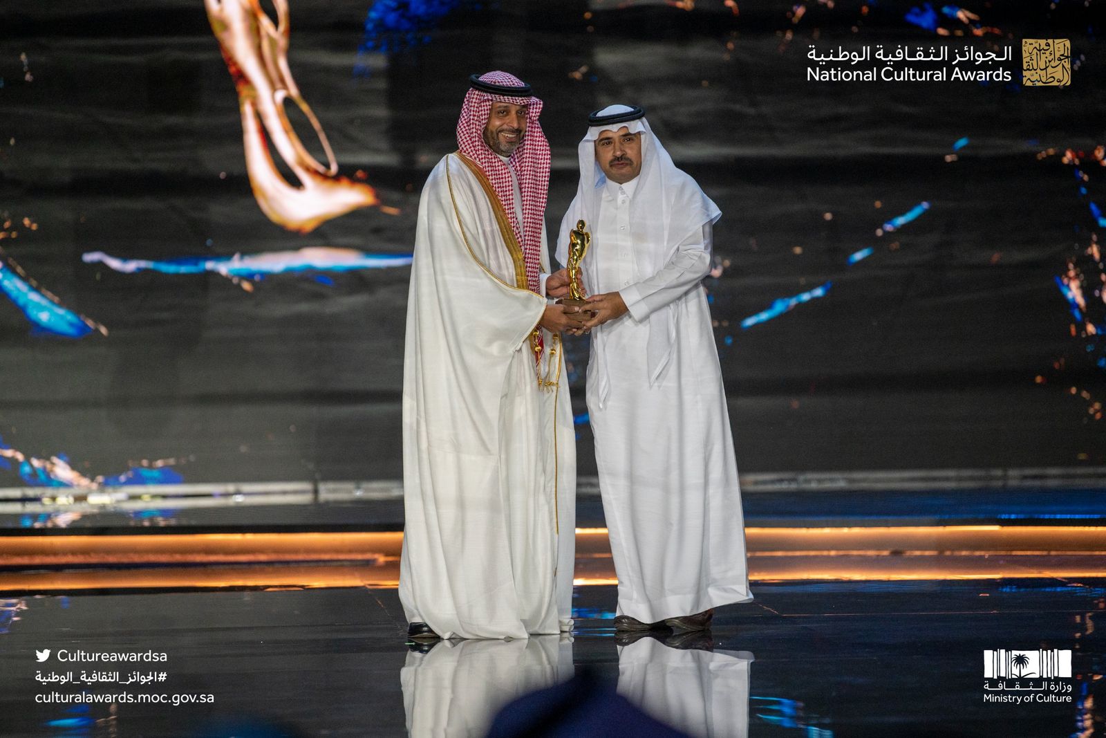 علي خبراني، المتوَّج بجائزة المسرح والفنون الأدائية - twitter/CultureAwardSA
