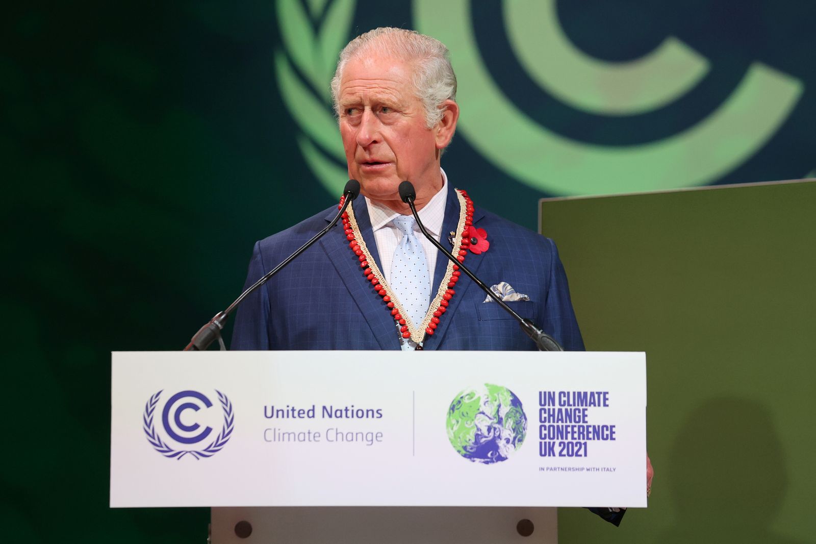 الأمير تشارلز حينها يلقي كلمة بقمة المناخ COP 26 في جلاسكو باسكتلندا - 2 نوفمبر 2021 - REUTERS