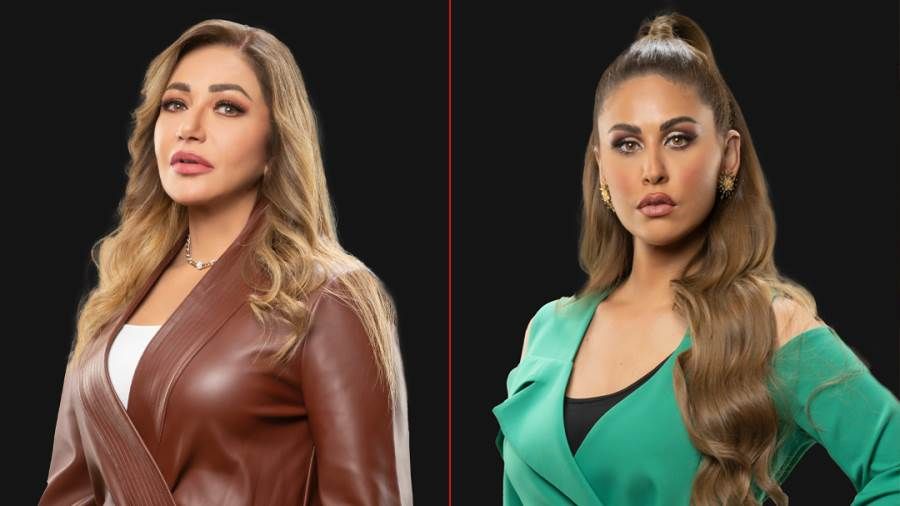 الممثلتان ليلى علوي ومي سليم بطلتا المسلسل المصري 
