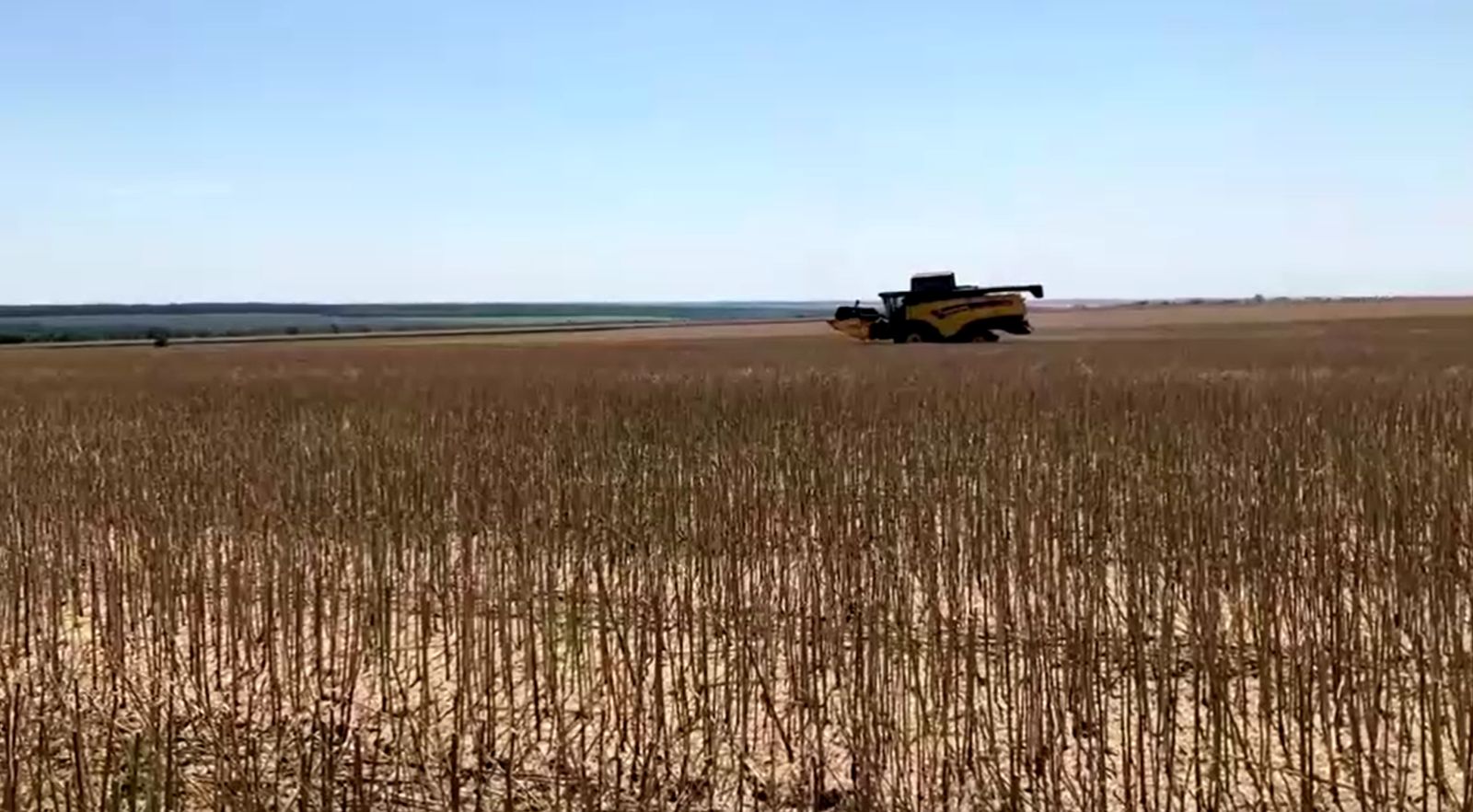 المزارع أندريه يواصل الحصاد في حقل للقمح - 18 يوليو 2022 - REUTERS