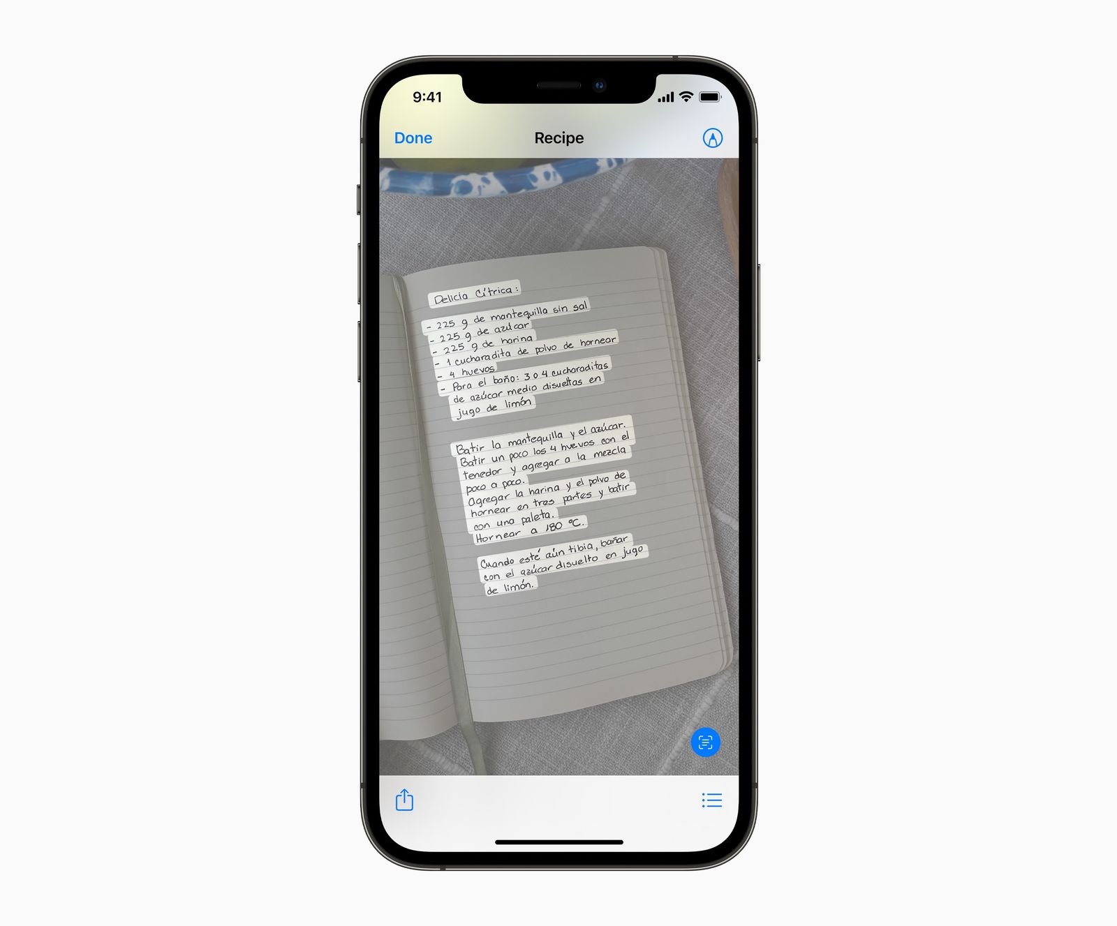 ميزة Live Text من تطبيق Photos على iOS 15 - أبل