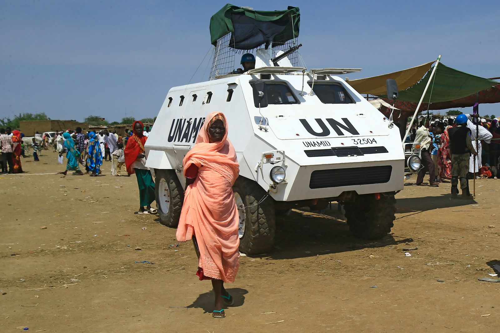 عربة تابعة لقزاة حفظ السلام الأممية 