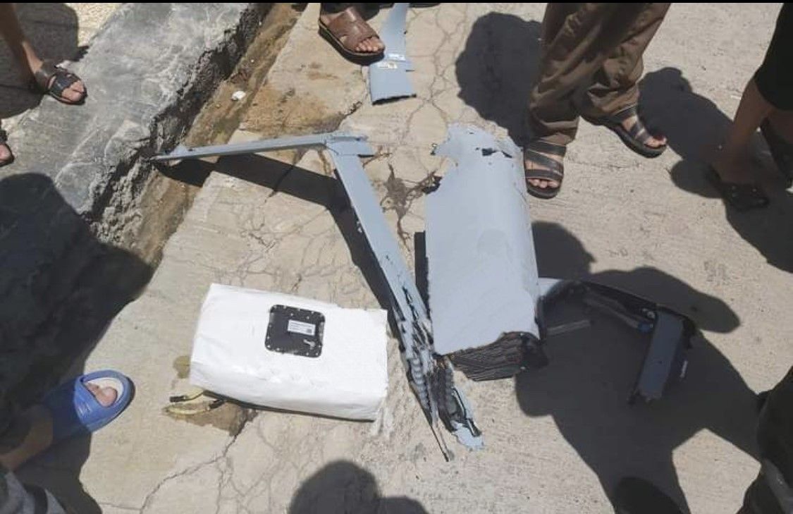 الطائرة المسيرة التي سقطت في أربيل