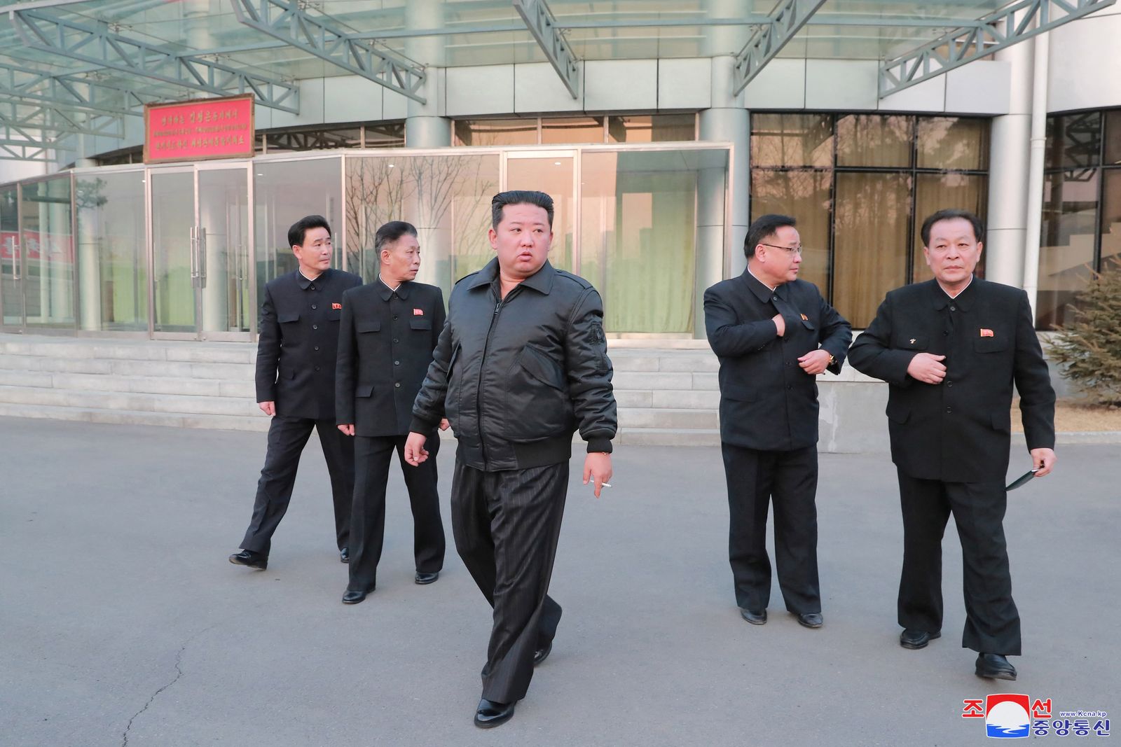 North Korean leader Kim Jong Un inspects North Korea's National Aerospace Development Administration after recent satellite system tests, in Pyongyang - via REUTERS