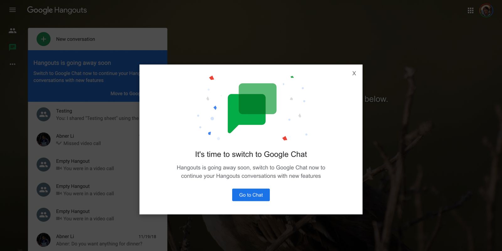صفحة دعم توضح قرار جوجل بغلق HangOuts وتعرض تحويل المستخدم لخدمة Google Chat - 9to5Google