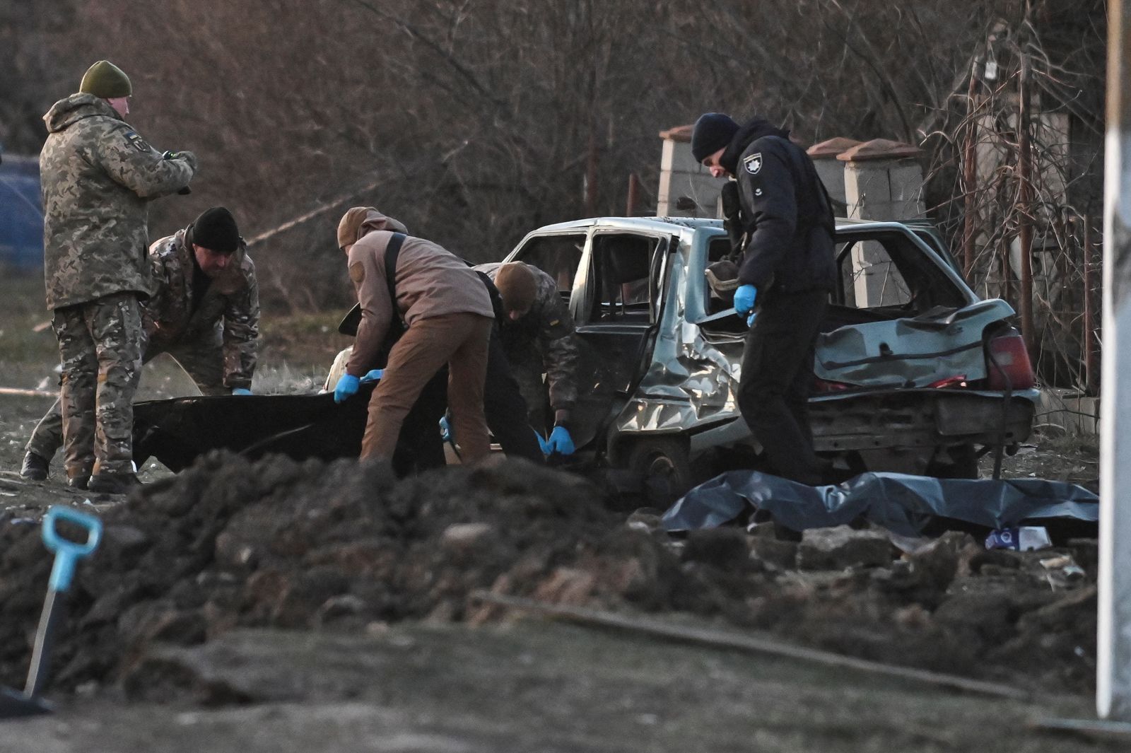 Aftermarh of a Russian missile strike in Zaporizhzhia - REUTERS