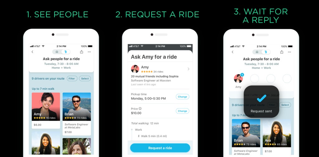 ميزة رحلات الركوب التشاركية في خدمة Waze المملوكة لجوجل