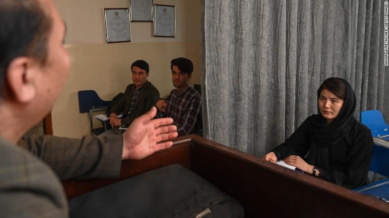 جانب من جامعة خاصة في كابول - 7 سبتمبر 2021 ، - AAMIR QURESHI