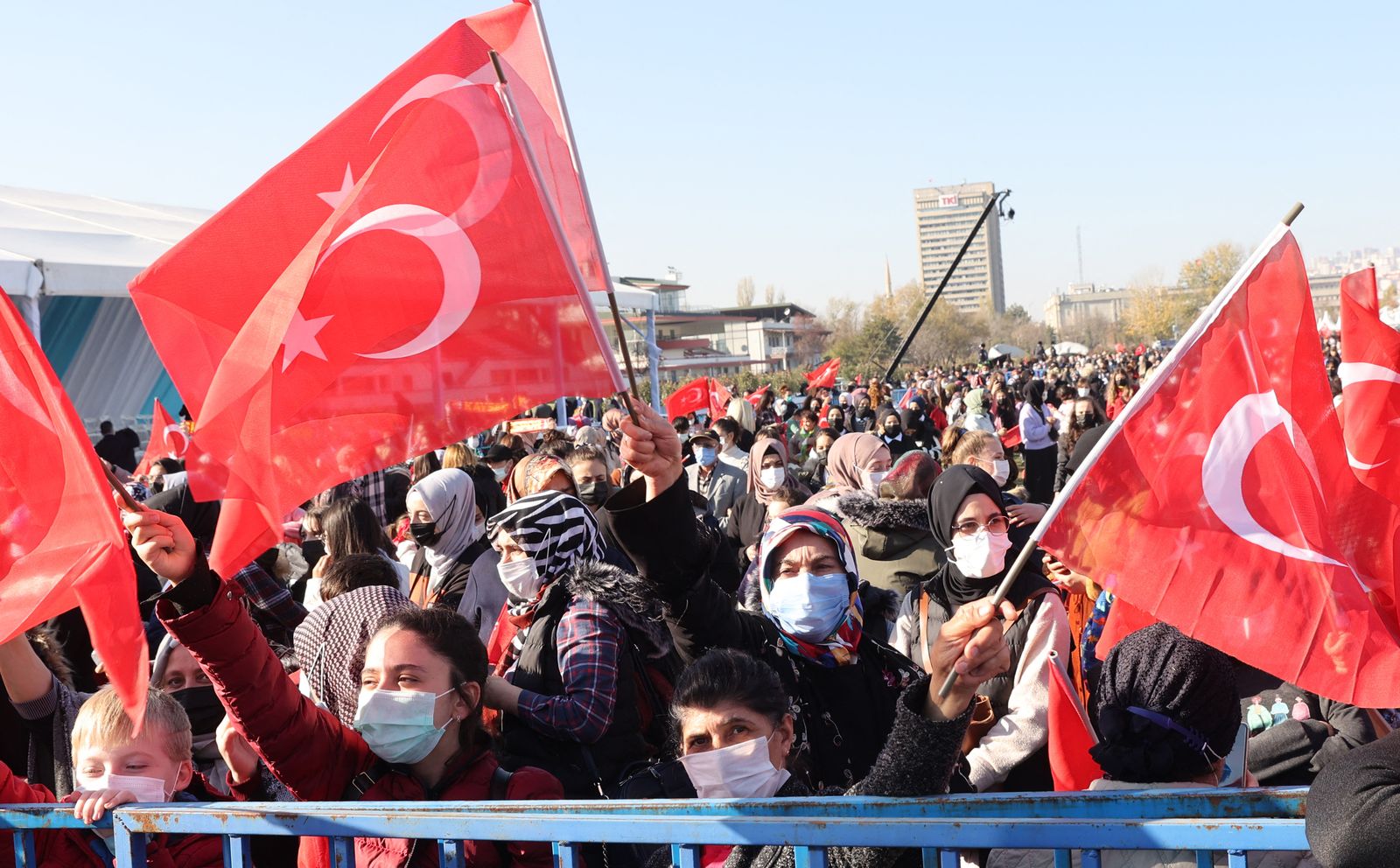 جانب من مهرجان الشباب الذي افتتحه الرئيس التركي في نوفمبر الماضي - AFP