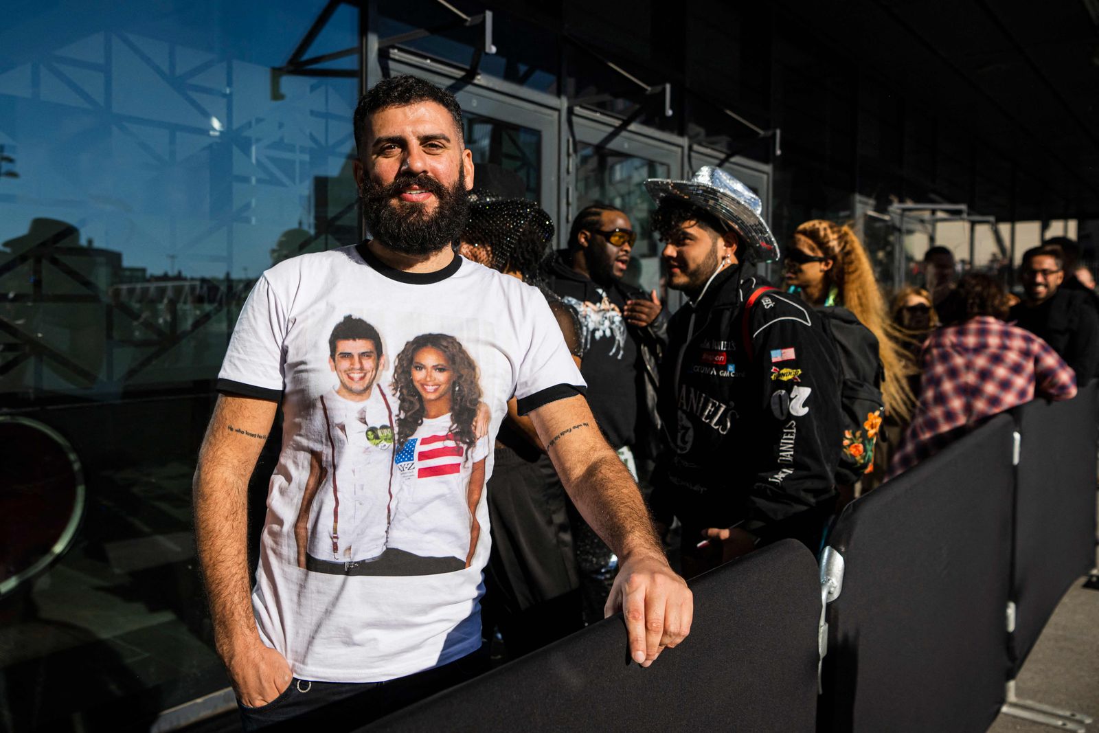 Fans of US musician Beyonce queue to enter to the Friends Arena to watch her first concert of the World Tour named �Renaissance�, in Solna, north of Stockholm on May 10, 2023. Droves of fans were lined up on May 10, 2023 outside the Friends Arena in Stockholm, eagerly awaiting music royalty Beyonce, who marked the first concert on her new tour. The 