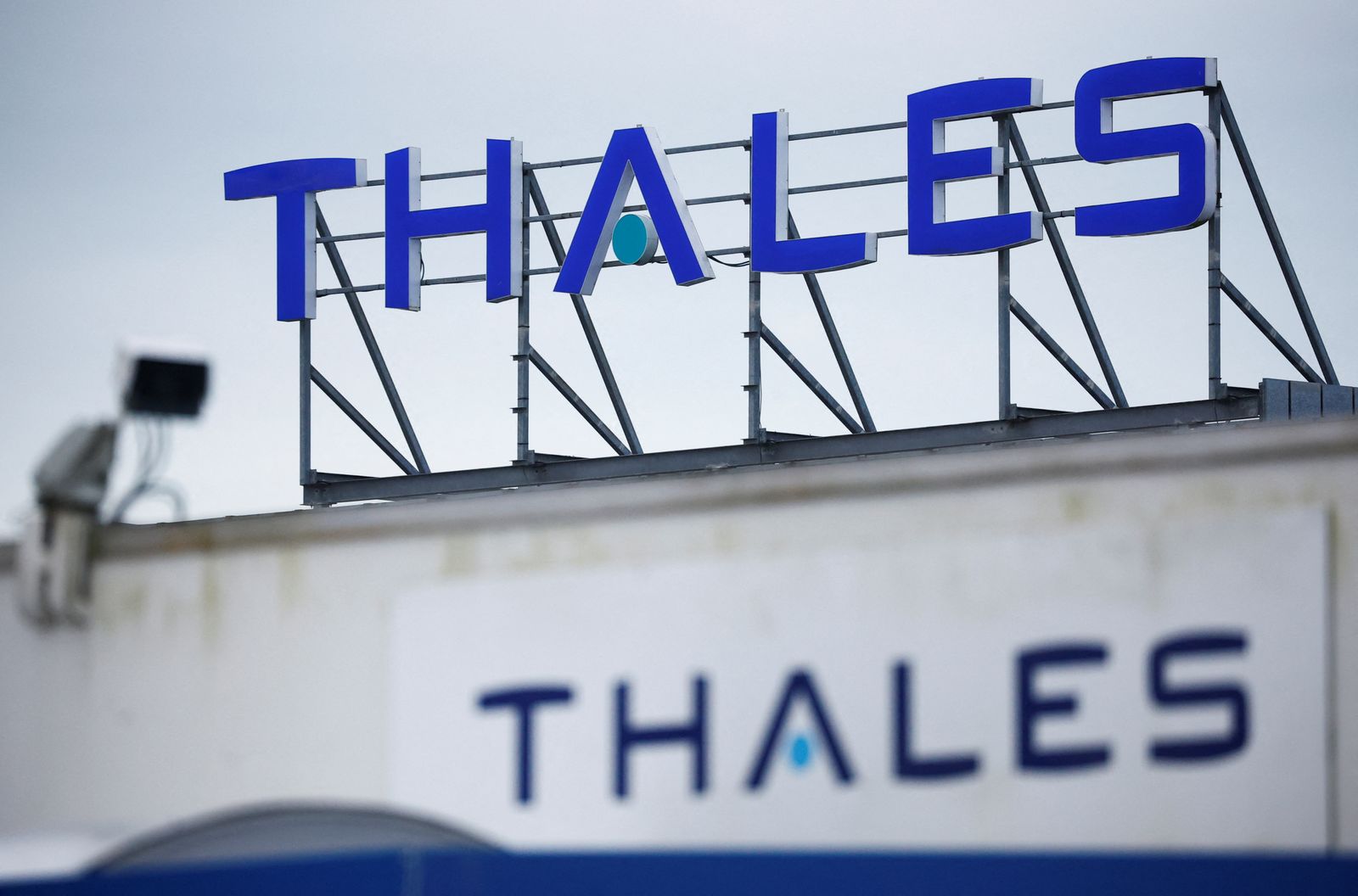Logo of Thales in Brest - REUTERS