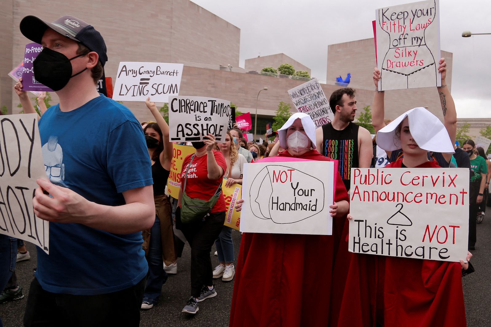 Abortion rights campaigners demonstrate in Washington - REUTERS