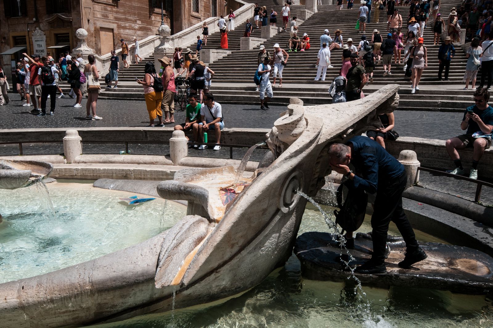 موجة الحر في روما. إيطاليا في 12 يوليو 2023 - NurPhoto via AFP