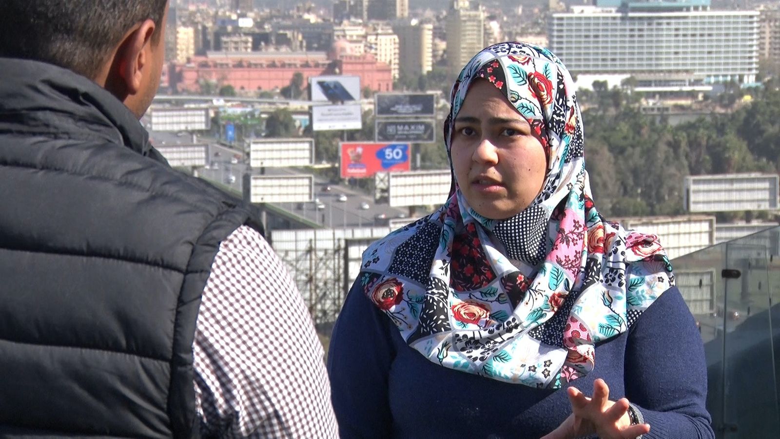 أمنية مع مراسل الشرق، القاهرة - الشرق