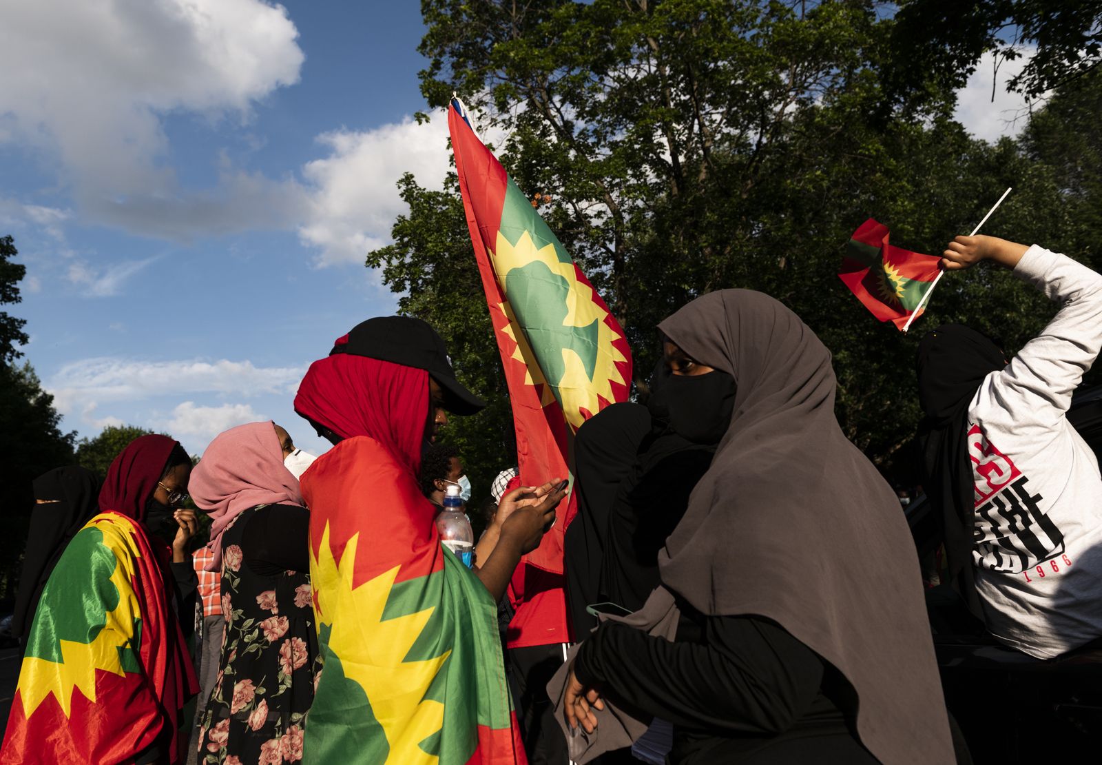 تجمع مينيسوتا أورومو رداً على مقتل الموسيقي والناشط هاشالو هونديسا - AFP