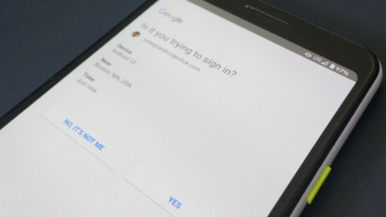 تأكيد الهوية بإشعارات تنبيهية على أندرويد - Google