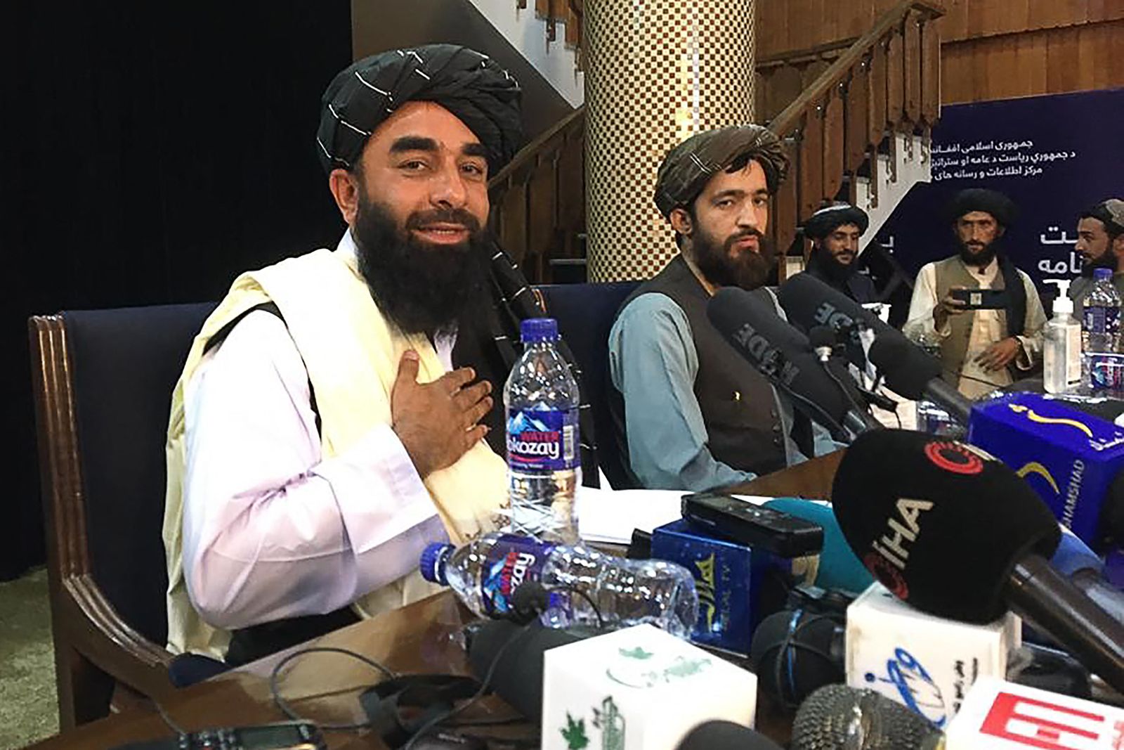المتحدث باسم طالبان ذبيح الله مجاهد - 17 أغسطس 2021 - AFP